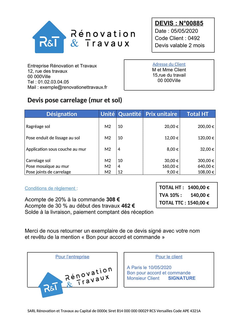 obtenez un devis personnalisé pour la pose de carrelage : estimation gratuite, conseils sur le choix des matériaux et prix adaptés à votre projet. comparez rapidement les offres de professionnels qualifiés près de chez vous.