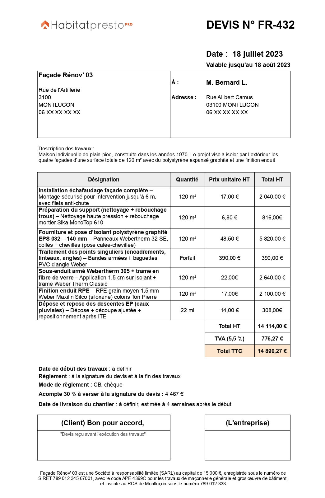 découvrez tout ce qu'il faut savoir sur le prix d’un ravalement de façade : tarifs moyens, facteurs influençant le coût, exemples de devis et conseils pour bien budgéter vos travaux.